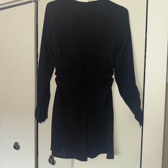 Zara Elegant Black Long Sleeve Dress - Picture 6 of 8